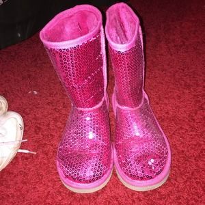 Pink boots