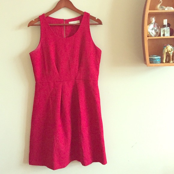 red LOFT dress 💄