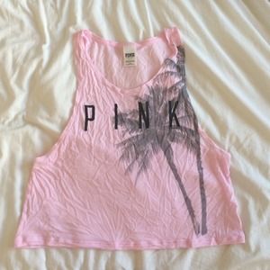Pink muscle tee