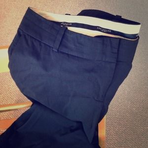 Black Ann Taylor wide-leg dress pants