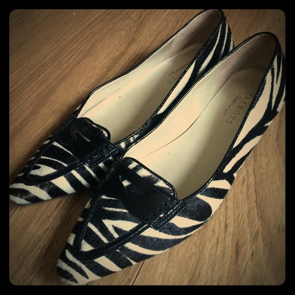 Like new Talbots zebra haircalf  flats