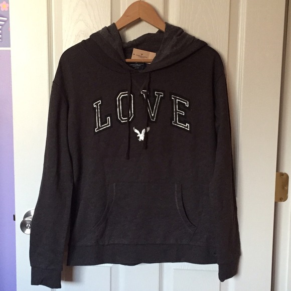 American eagle outfitters gray hoodie