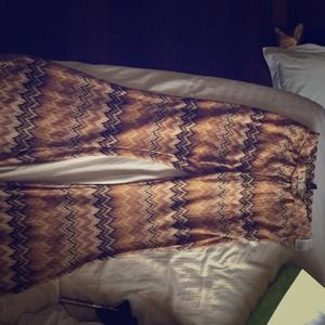 ZigZag patterned flare pants
