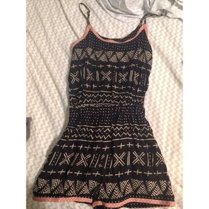 Tribal print romper