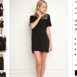Black Brandy Melville t shirt dress