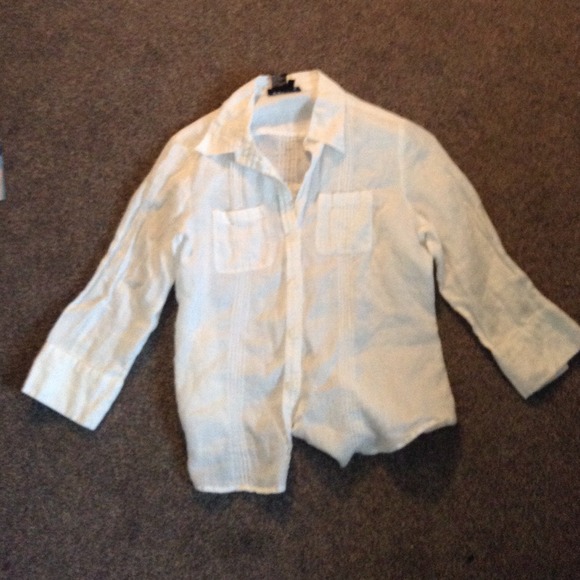 Tracy m white button down one day only