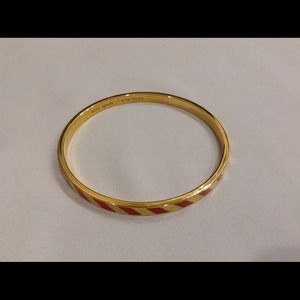 Kate Spade Gold/orange striped bangle. New!