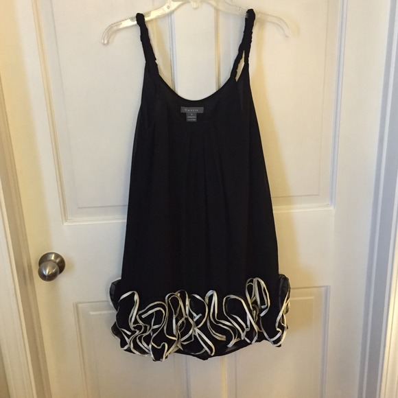Little Black Dress with Ruffles