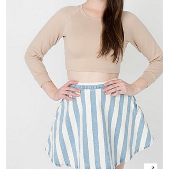 American apparel striped circle skirt!