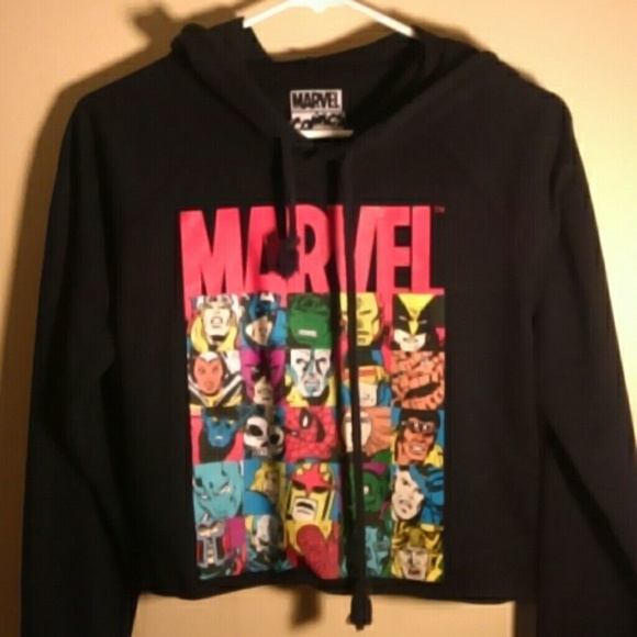Marvel Cropped Hoodie