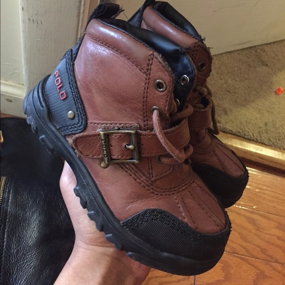 Toddler polo boots.