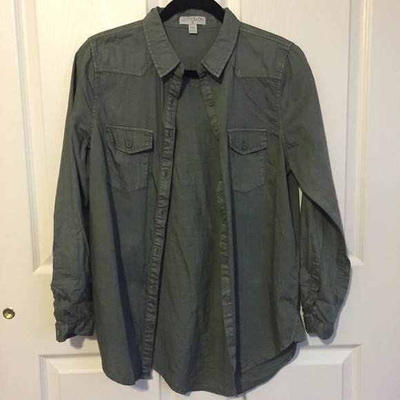 army green shirt