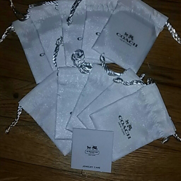 10 Mini Coach Satin Bags