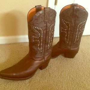 Frye Cowgirl Boots Size 10 EUC TRADED