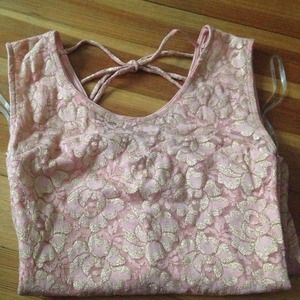 Pink and gold dress from Love Culture