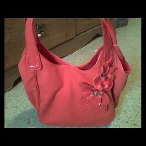 Nicole miller orange handbag