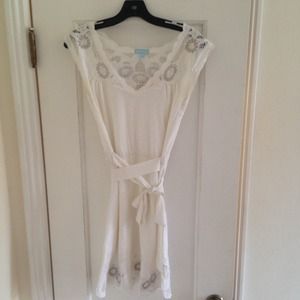 Amazing Embroidered White Boutique Dress