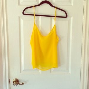 Yellow sheer Top by American Apparel
