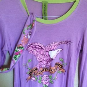 Lilac top kiss me psssy