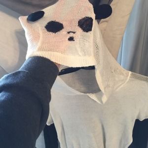 Mesh, panda hoodie, super adorable!