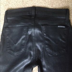 Hudson  size 26 black wax skinny pants