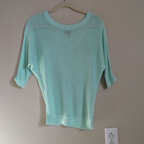 Slouchy knitted mint top - Picture 1 of 3