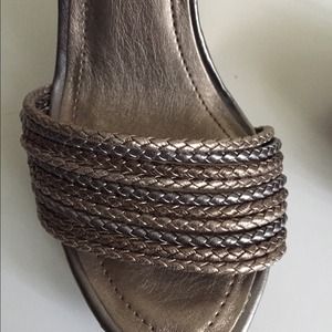 SOLD!! BCBG Generation Tri Color Wedges size 6