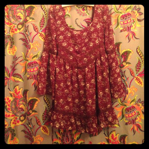 Band of gypsies maroon dress💕
