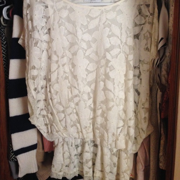 Flowy lace shirt
