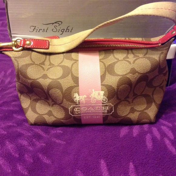 Brown/pink Coach purse.