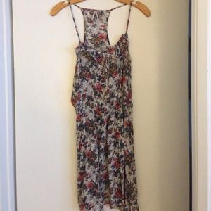 Empire waisted cotton floral dress