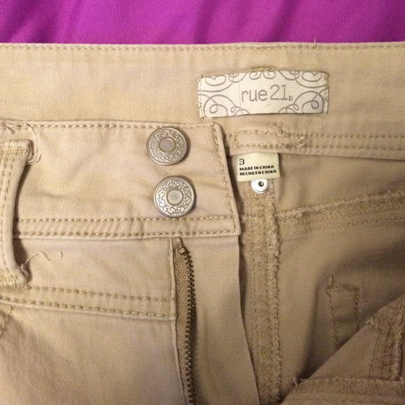 Khaki High Waist Skinny Jeans - Picture 2 of 2