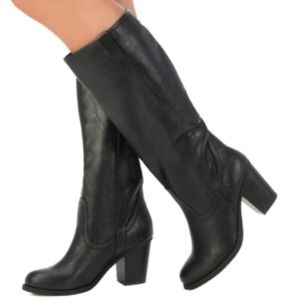 JustFab Karsta Black Boot Size 7 NIB