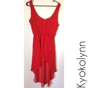 NWOT Red sheer dress 💃