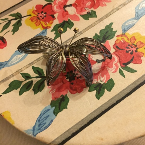 Vintage Handmade Butterfly Pin