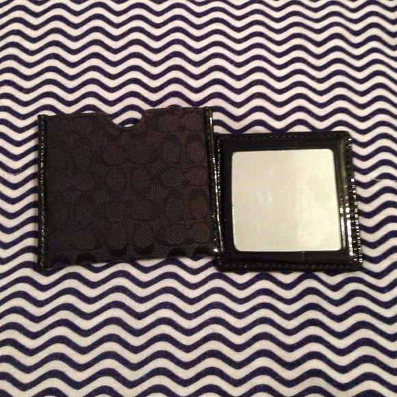 Double sided Coach Mirror with case