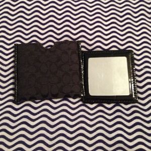 Double sided Coach Mirror with case