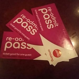 Here we have Amc Re-Admit Pass.