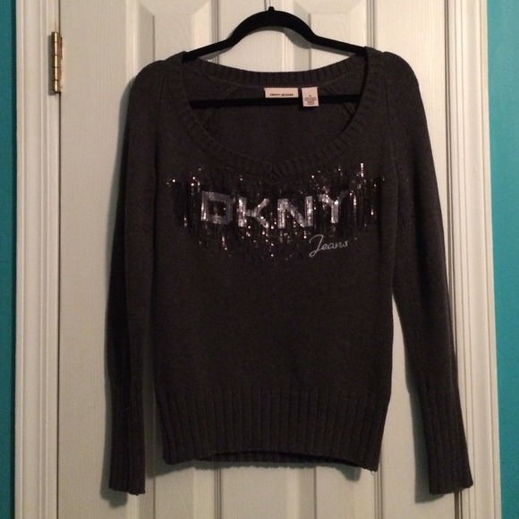 DKNY dark grey sweater, size medium