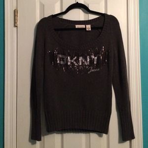 DKNY dark grey sweater, size medium
