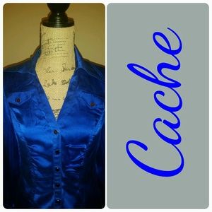 CACHE SILK BLOUSE!
