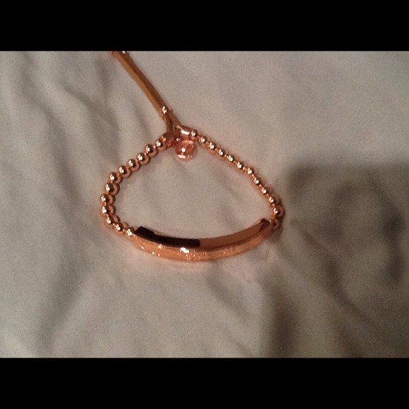 Michael Kors Rose Gold Tone Bead Bracelet.