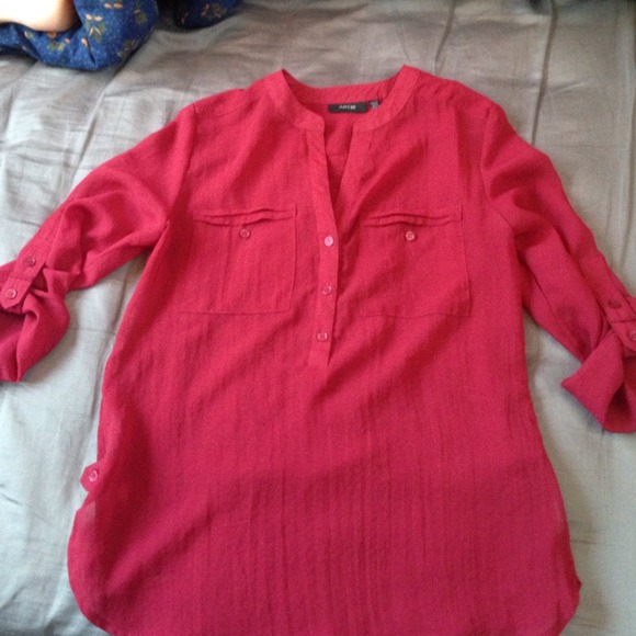 Red blouse