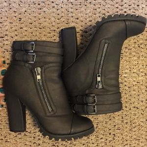 Edgy Black Ankle Boots