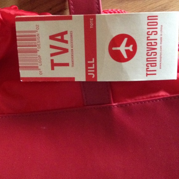 Transversion | Bags | Transverse On Red Tote Paris Eiffel Tower | Poshmark