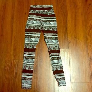 American apparel tribal leggings xs