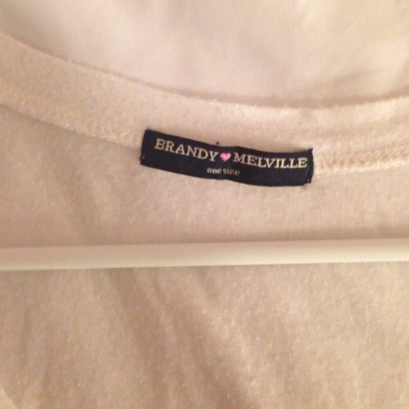 Brandy Melville Tops - Brandy Melville white vneck crop top Brandy Melville Tops - Brandy Melville white vneck crop top