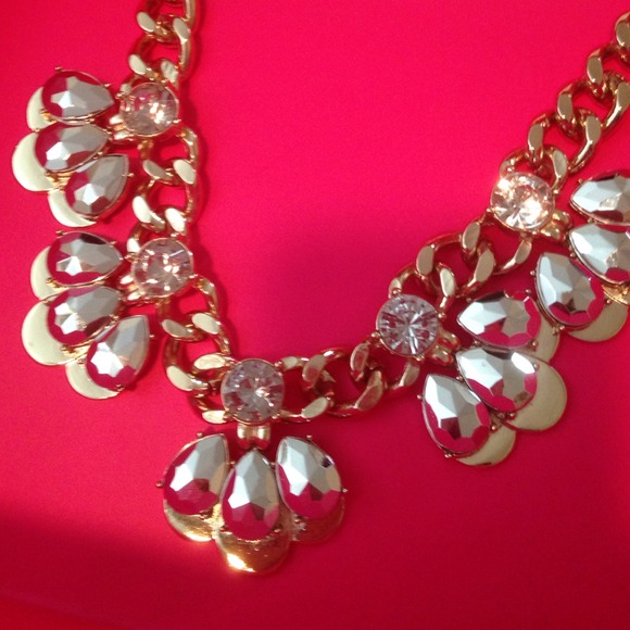 Banana republic gold silver necklace earring set - Picture 3 of 3