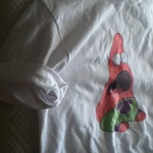 white Patrick t-shirt