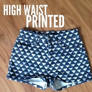 BDG High Waist Printed Shorts